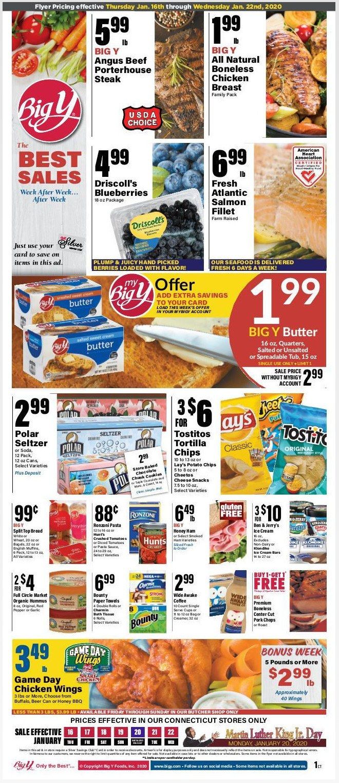 Big Y Weekly Ad Jan 16 – Jan 22, 2020