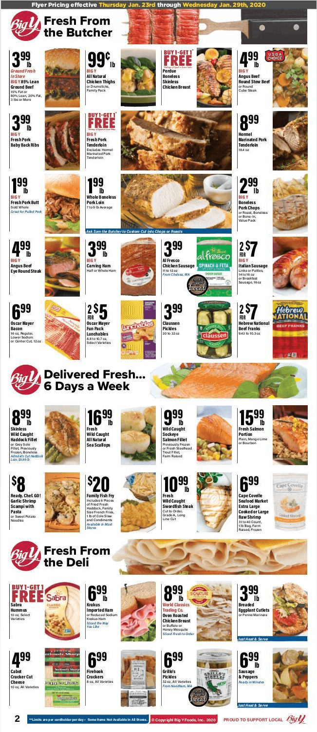 Big Y Weekly Ad Jan 23 – Jan 29, 2020