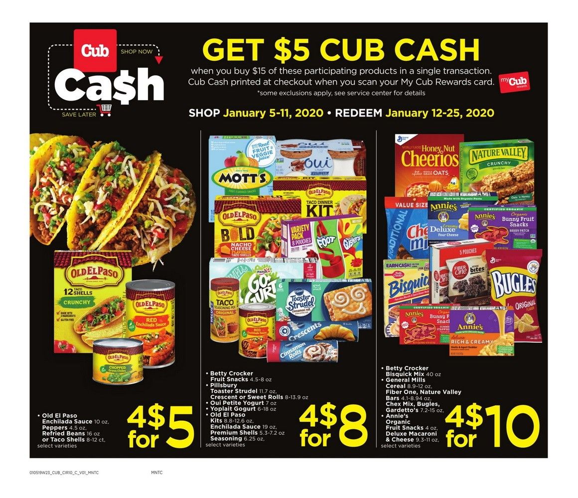 Cub Foods Weekly Ad Jan 05 Jan 11, 2020