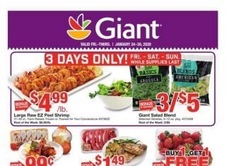 Giant Food Weekly Ad Jan 24 – Jan 30, 2020