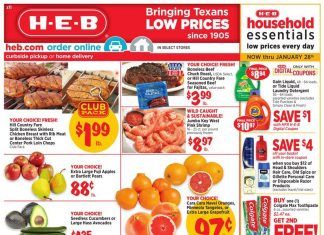 HEB Weekly Ad Jan 22 – Jan 28, 2020