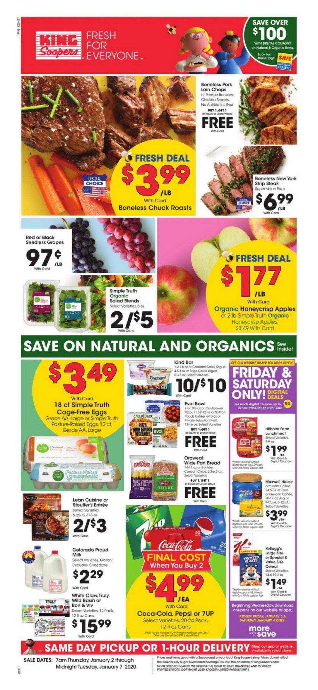 King Soopers Weekly Ad Jan 2 Jan 7, 2020