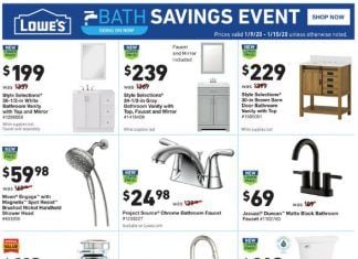 Lowe’s Weekly Ad Jan 09 – Jan 15, 2020