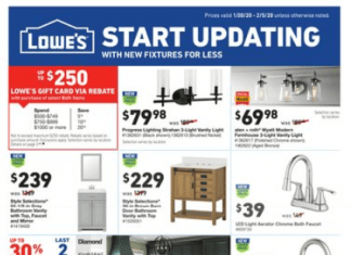 Lowe’s Weekly Ad Jan 30 – Feb 05, 2020