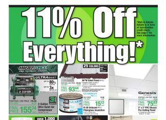 Menards 11% Everything Ad Jan 19 – Jan 25, 2020