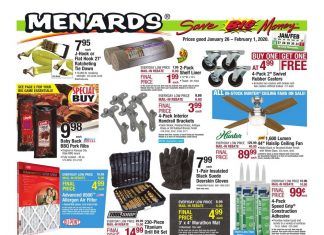 Menards Weekly Ad Jan 26 – Feb 1, 2020