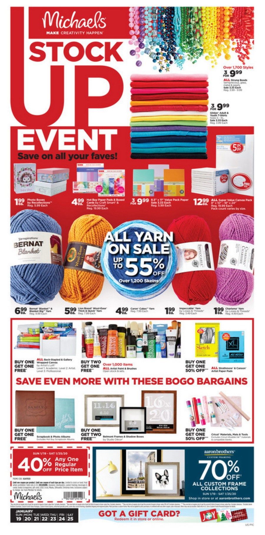 Michaels Weekly Ad Jan 19 Jan 25, 2020