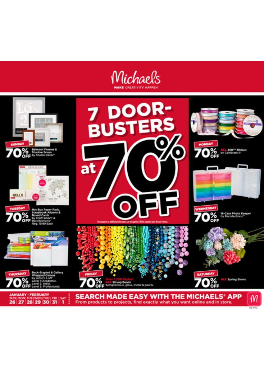 Michaels Weekly Ad Jan 26 Feb 1, 2020