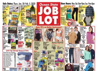 Ocean State Job Lot Weekly Ad Jan 30 – Feb 5, 2020
