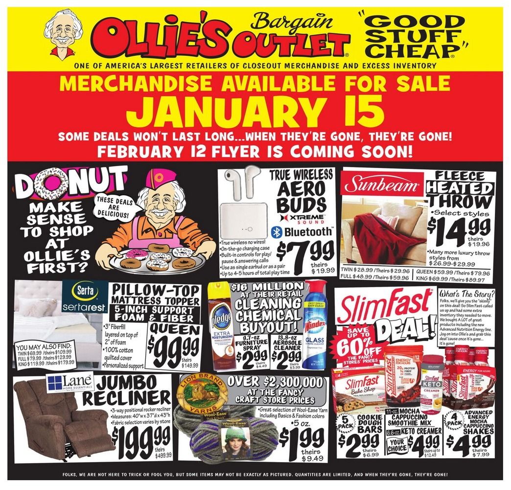 Ollie's Weekly Ad Jan 15 Jan 23, 2020