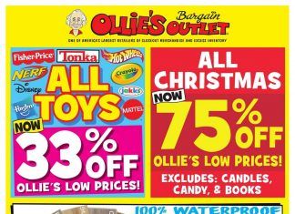 Ollie’s Weekly Ad Dec 31 – Jan 09, 2020