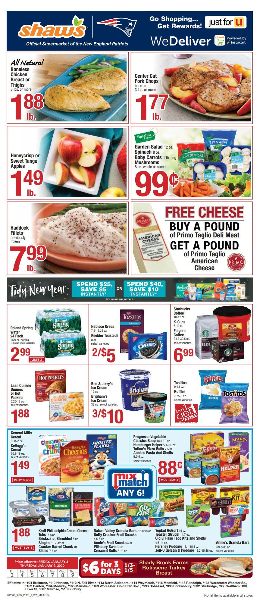 Shaw's Weekly Ad Jan 03 Jan 09, 2020