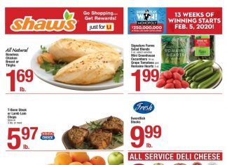 Shaw’s Weekly Ad Jan 24 – Jan 30, 2020