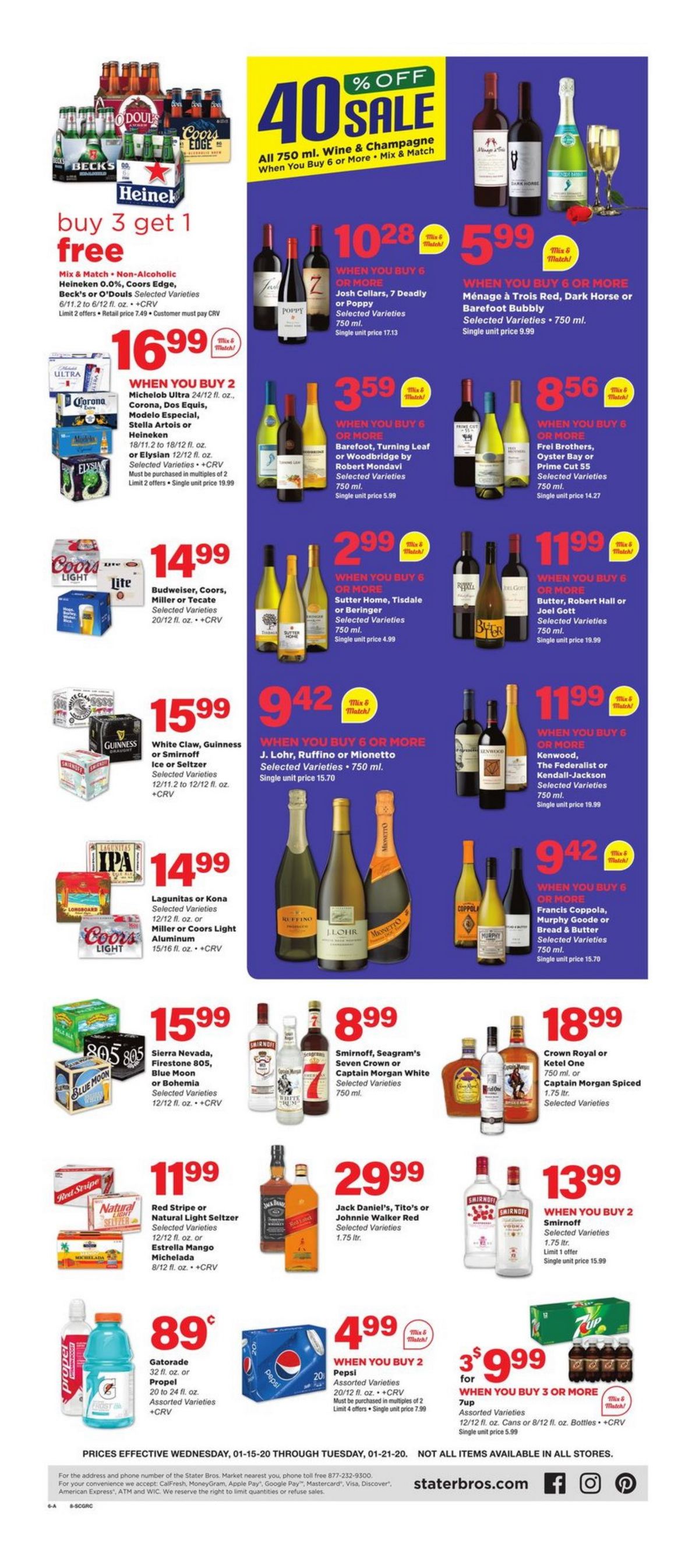 Stater Bros Weekly Ad Jan 15 Jan 21, 2020