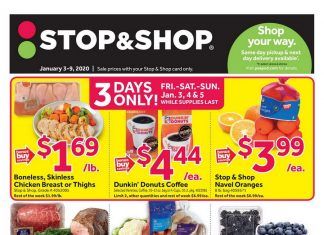 Stop & Shop Weekly Ad Jan 03 – Jan 09, 2020