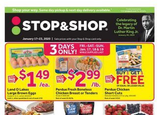 Stop & Shop Weekly Circular Jan 17 – Jan 23, 2020