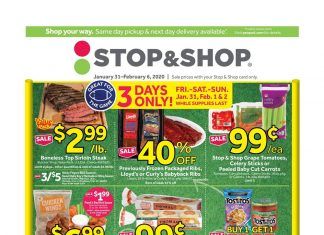 Stop & Shop Weekly Circular Jan 31 – Feb 6, 2020