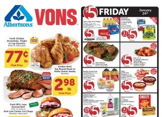 Vons Weekly Ad Jan 22 – Jan 28, 2020