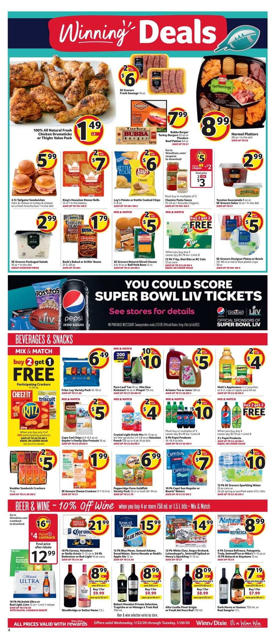 WinnDixie Weekly Ad Jan 22 Jan 28, 2020
