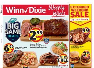 Winn-Dixie Weekly Ad Jan 29 – Feb 04, 2020
