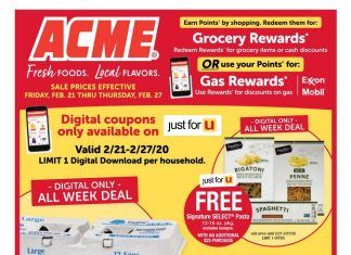 Acme Weekly Ad Feb 21 – Feb 27, 2020