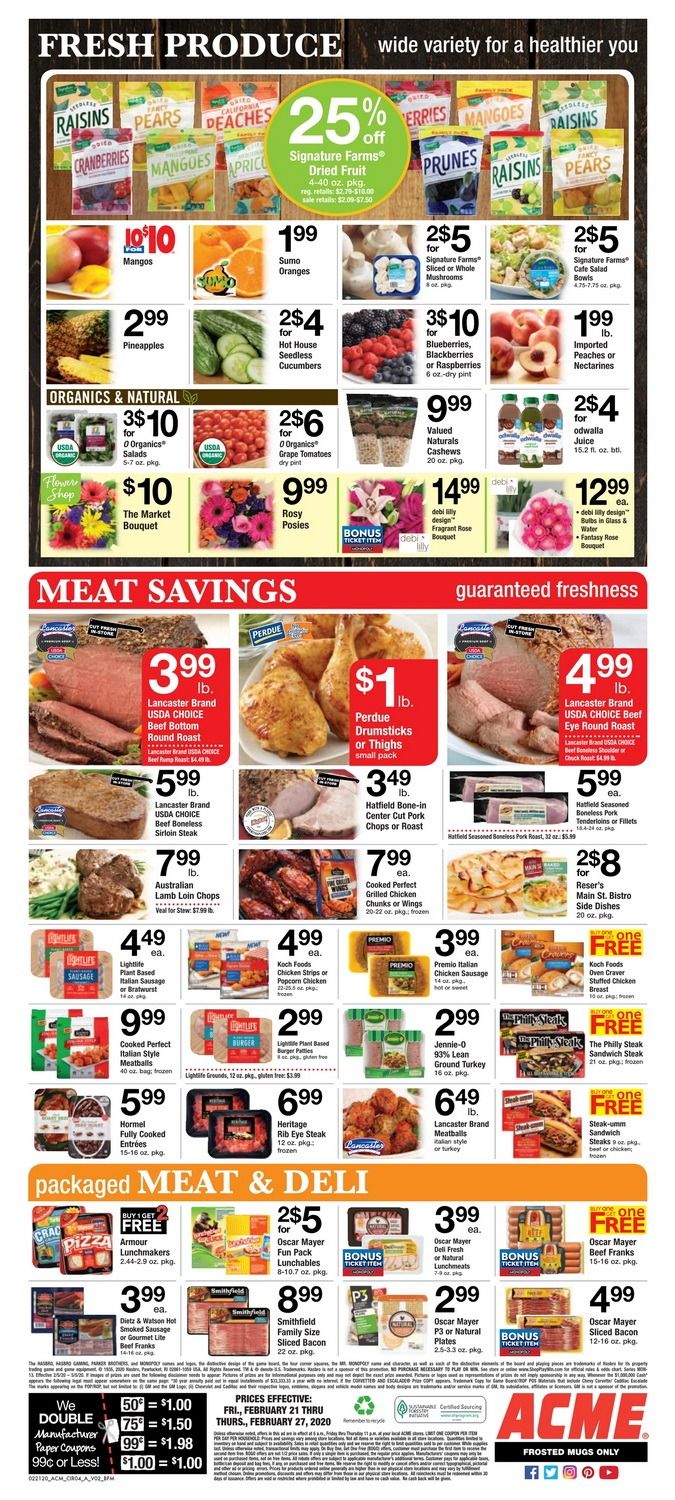 Acme Weekly Ad Feb 21 Feb 27, 2020