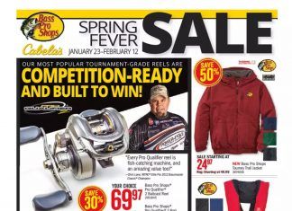 Bass Pro Shops Spring Fever Sale Jan 23 – Feb 12, 2020