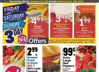 Big Y Weekly Ad Feb 20 – Feb 26, 2020