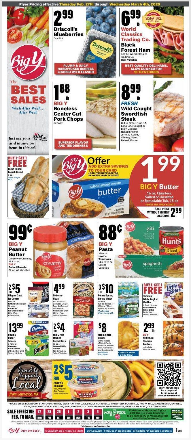 Big Y Weekly Ad Feb 27 Mar 04, 2020