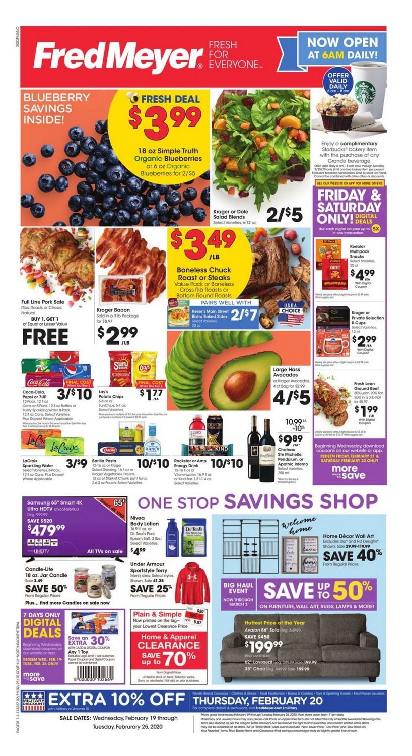 Fred Meyer Weekly Circular Feb 19 Feb 25, 2020
