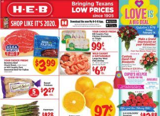 HEB Weekly Ad Feb 12 – Feb 18, 2020