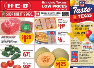 HEB Weekly Ad Feb 06 – Mar 03, 2020