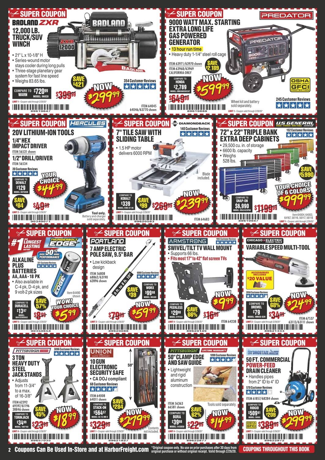 Harbor Freight Flyer Sale Feb 01 Feb 29, 2020