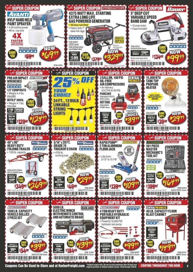 Harbor Freight Flyer Sale Feb 01 Feb 29, 2020