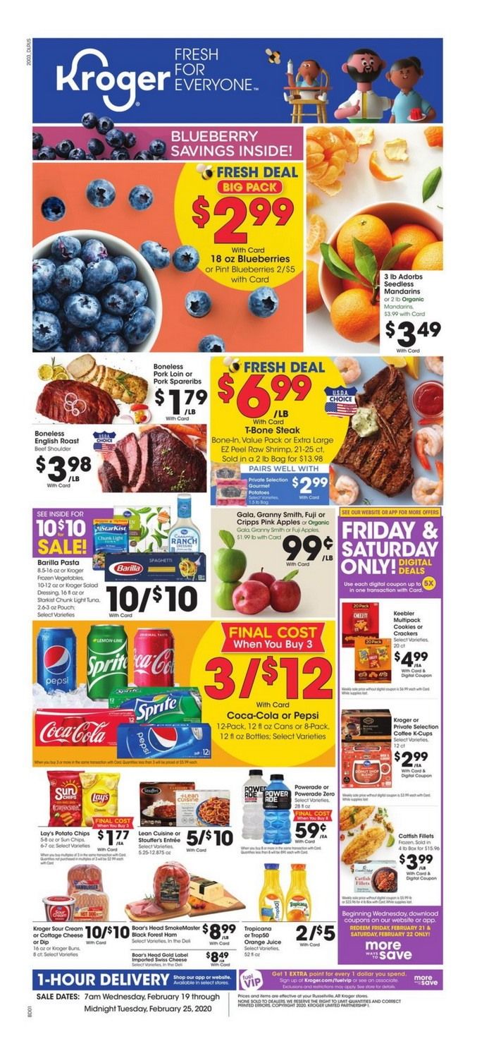 Kroger Weekly Ad Feb 19 Feb 25, 2020