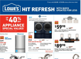 Lowe’s Weekly Ad Feb 06 – Feb 12, 2020