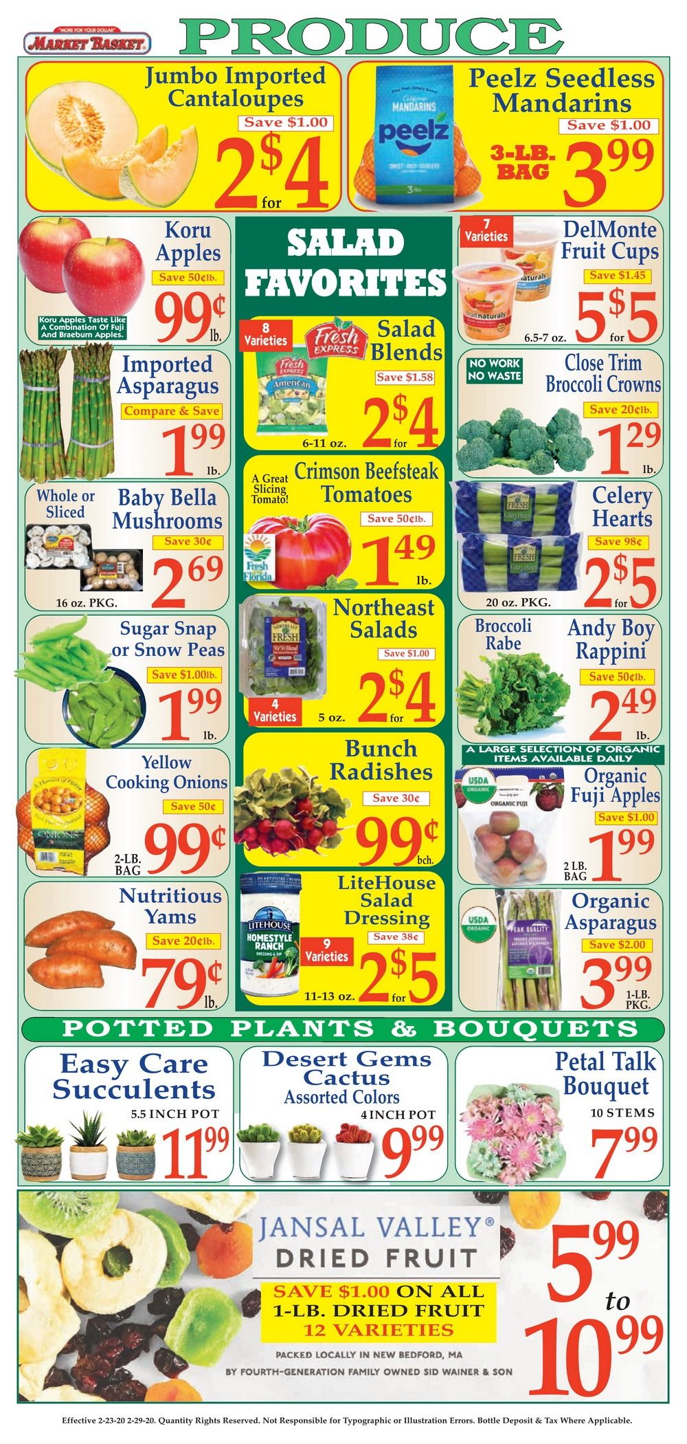Market Basket Weekly Flyer Feb 23 Feb 29, 2020
