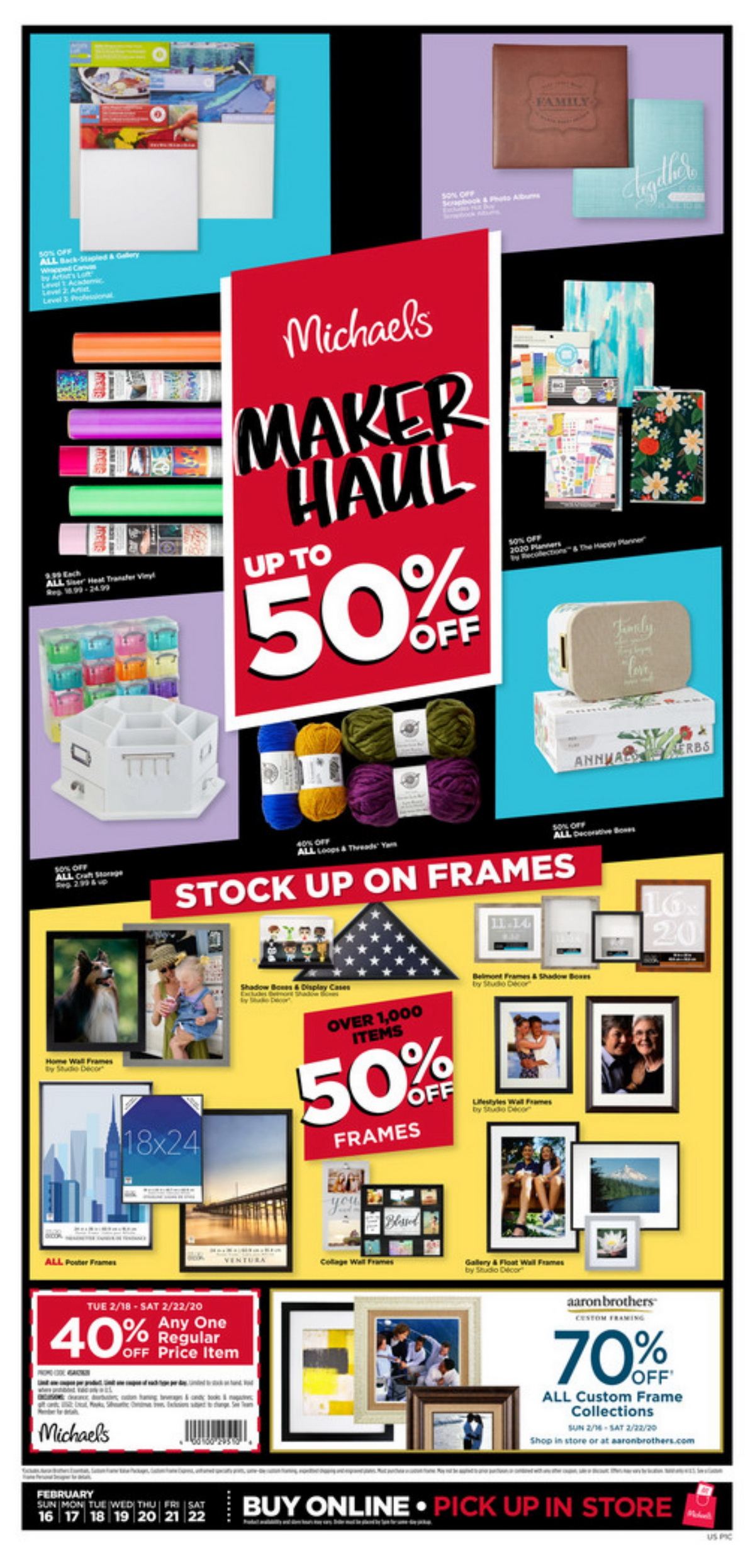 Michaels Weekly Ad Feb 16 Feb 22, 2020
