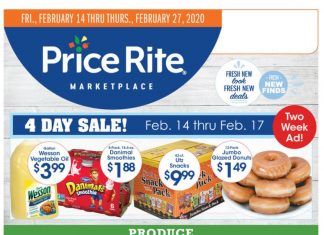 Price Rite Weekly Ad Feb 14 – Feb 27, 2020