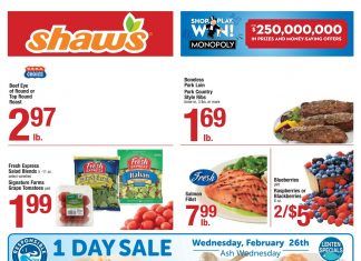 Shaw’s Weekly Ad Feb 21 – Feb 27, 2020