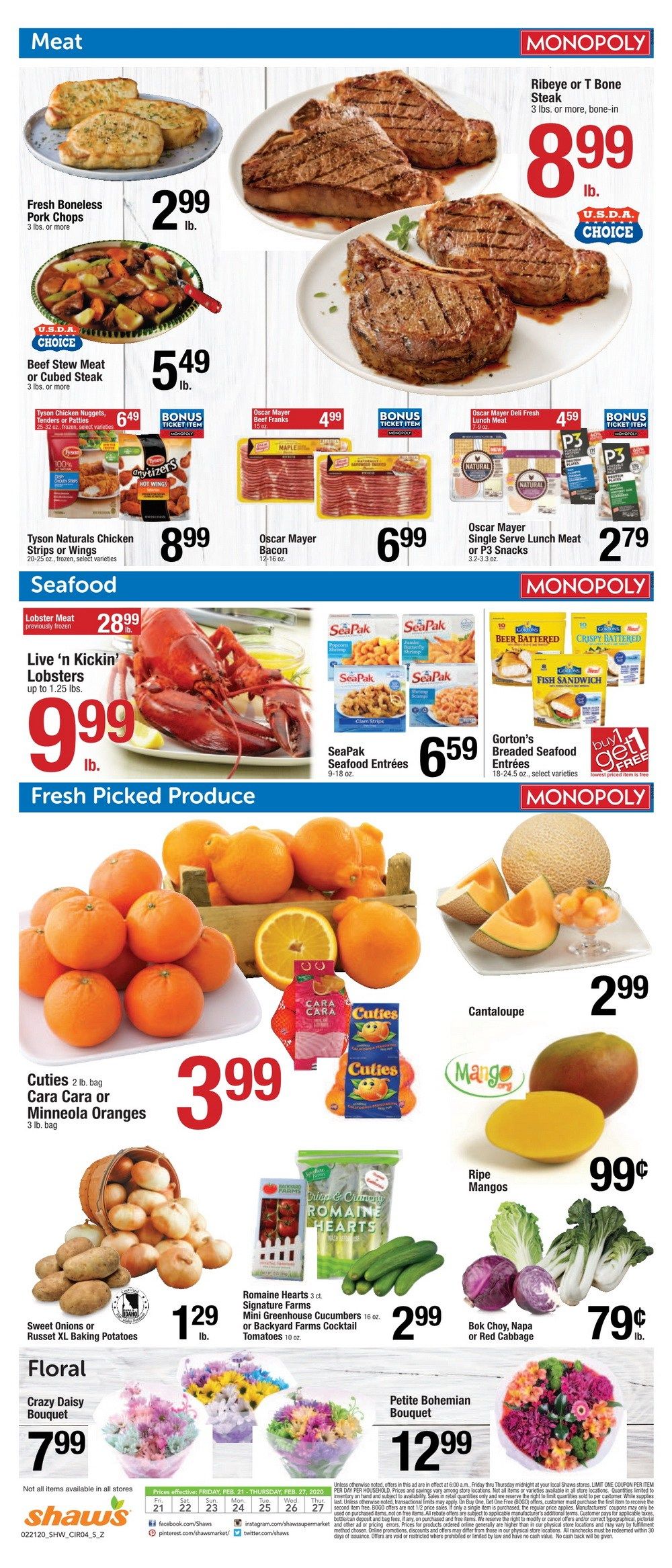 Shaw's Weekly Ad Feb 21 Feb 27, 2020