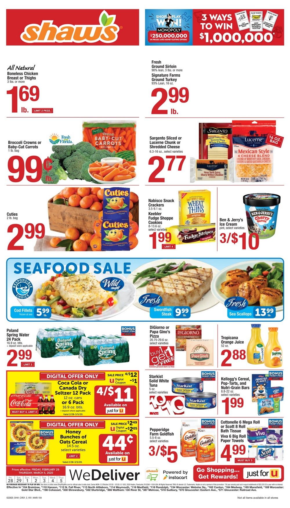 Shaw's Weekly Ad Feb 28 Mar 5, 2020