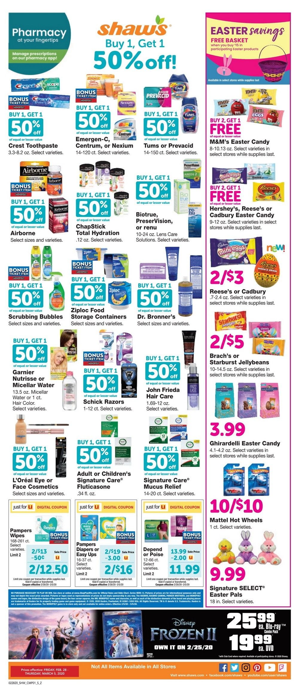 Shaw's Weekly Ad Feb 28 – Mar 5, 2020
