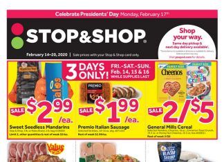 Stop & Shop Weekly Ad Feb 14 – Feb 20, 2020