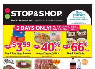 Stop & Shop Weekly Circular Feb 28 – Mar 04, 2020