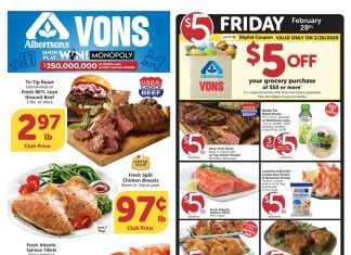 Vons Weekly Ad Feb 26 – Mar 03, 2020