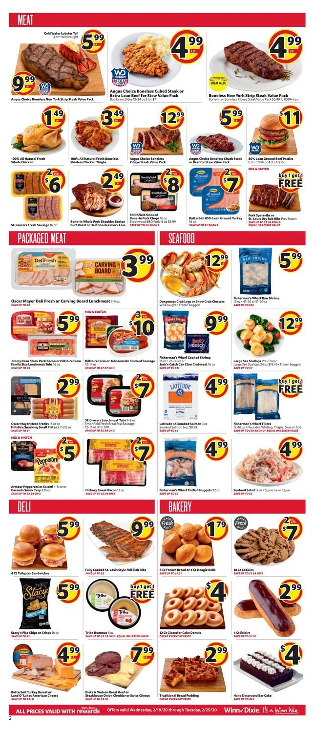 Winn-Dixie Weekly Ad Feb 19 - Feb 25, 2020