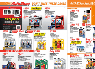 AutoZone Monthly Circular Mar 10 – Apr 06, 2020