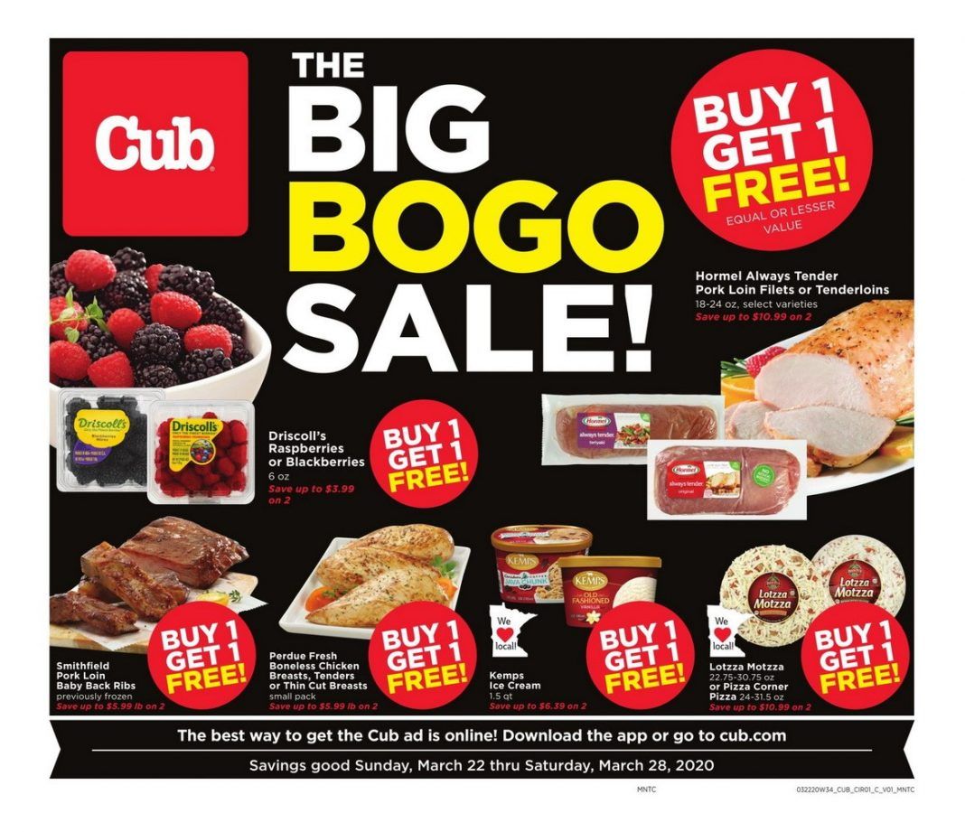 Cub Foods Weekly Ad Mar 22 Mar 28, 2020