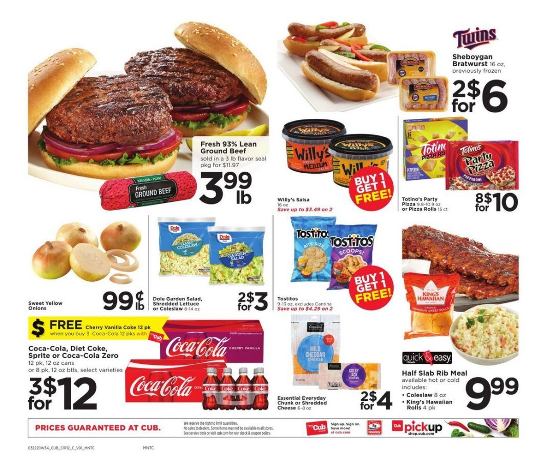 Cub Foods Weekly Ad Mar 22 Mar 28, 2020